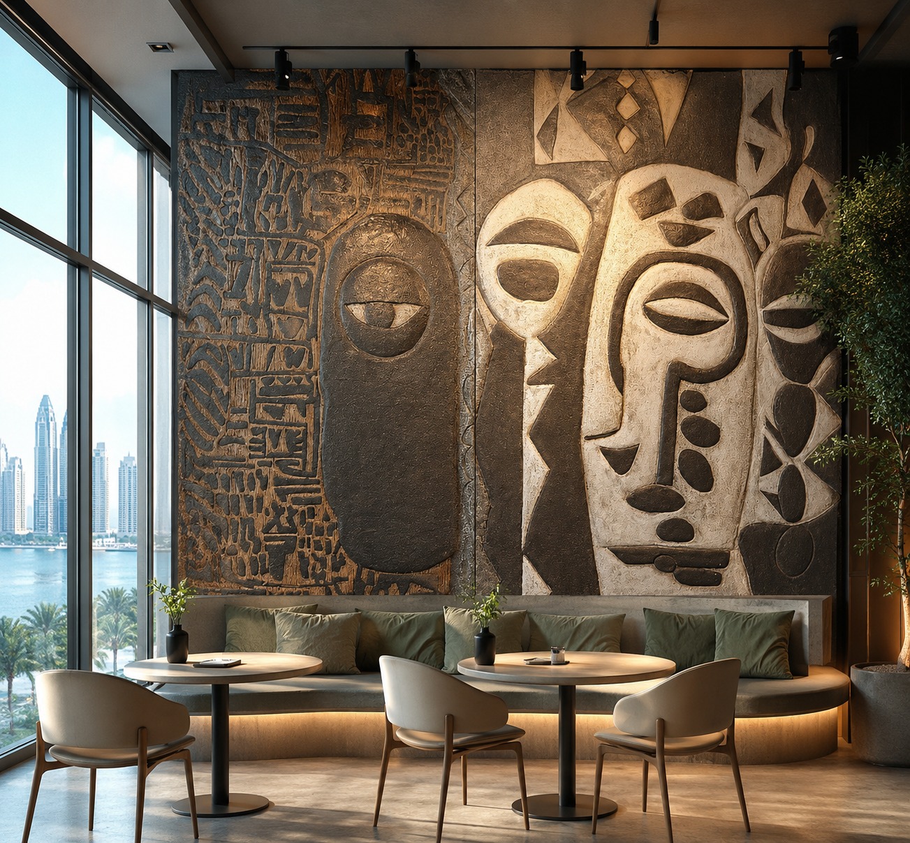 Voices in Contrast - Restaurant / Lounge by Ubuntu Interior